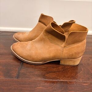 Splendid women Tan Leather Ankle Boots